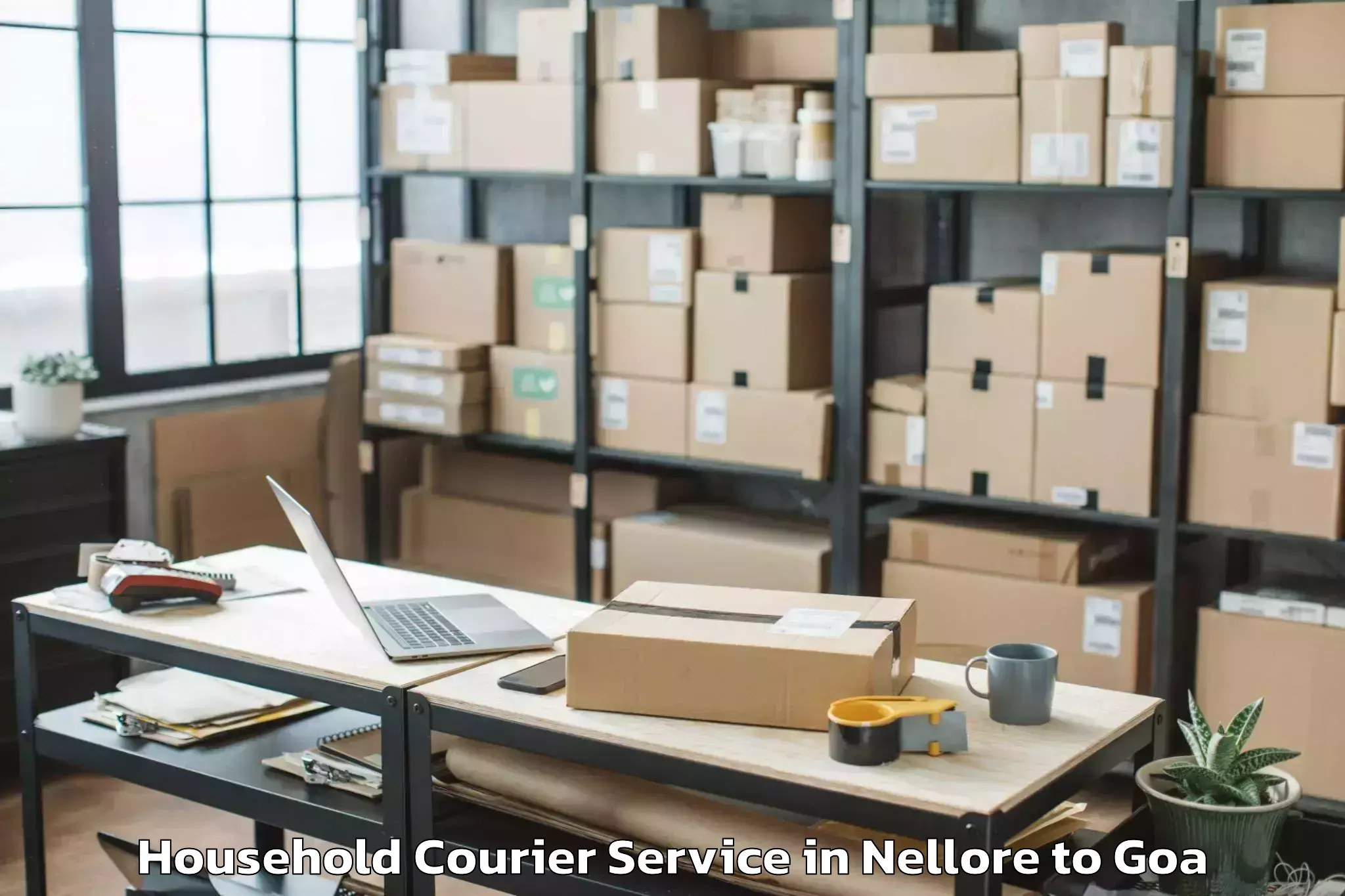 Book Nellore to Saligao Household Courier Online